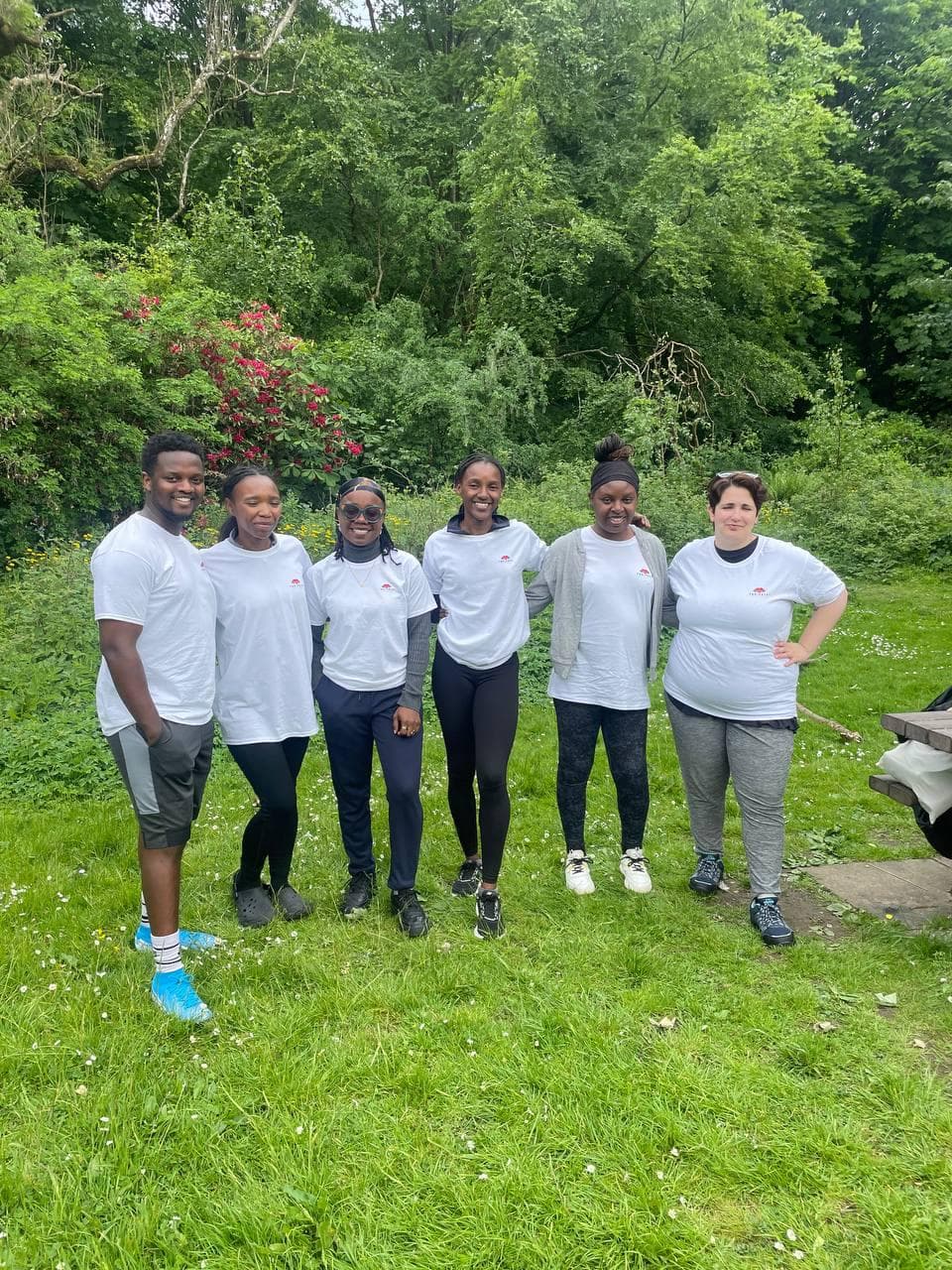 Group doing gentle exercise